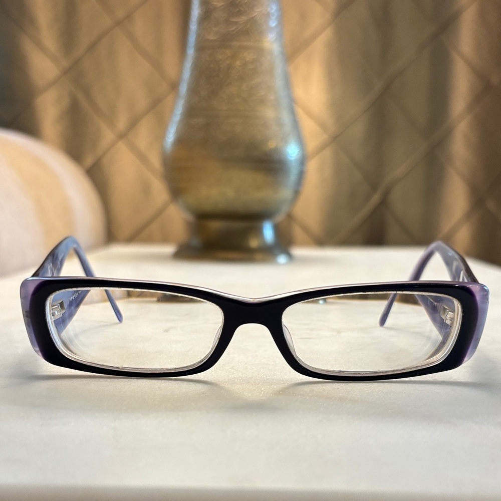 PRADA Women’s PRESCRIPTION GLASSES Rectangle Frames Dark Purple Tortoise Shell 💜
